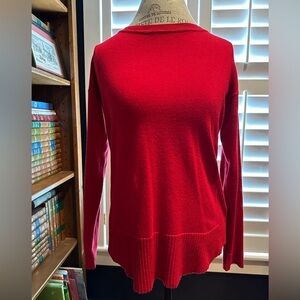 Cable & Gauge Vibrant Red Women's Sweater
